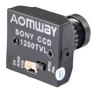 AOMWAY 1200TVL 960P HD Sony CCD Mini Camera 2.8mm  