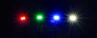 Matek RGB LED Kreis X2/5V blau 2 Stück für Motorträger