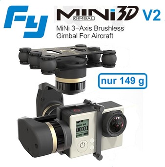 FEIYUTECH 3D MINI V2 3-achs GoPro Brushless Gimbal