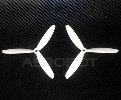 3-Blatt Highspeed Propeller 5x4.5" weiss für FPV Racer TL300E1