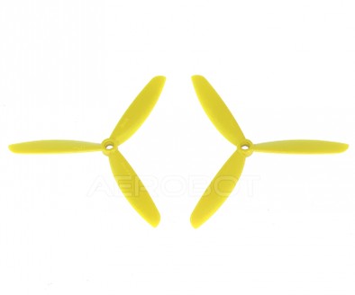 3-Blatt Highspeed Propeller 5x4.5" gelb für FPV Racer TL300E5