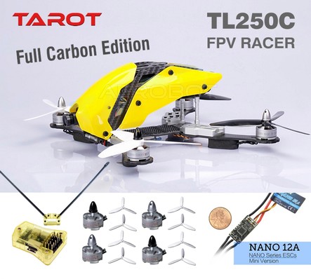 TAROT FPV Racer TL250C Full Carbon Edition Combo